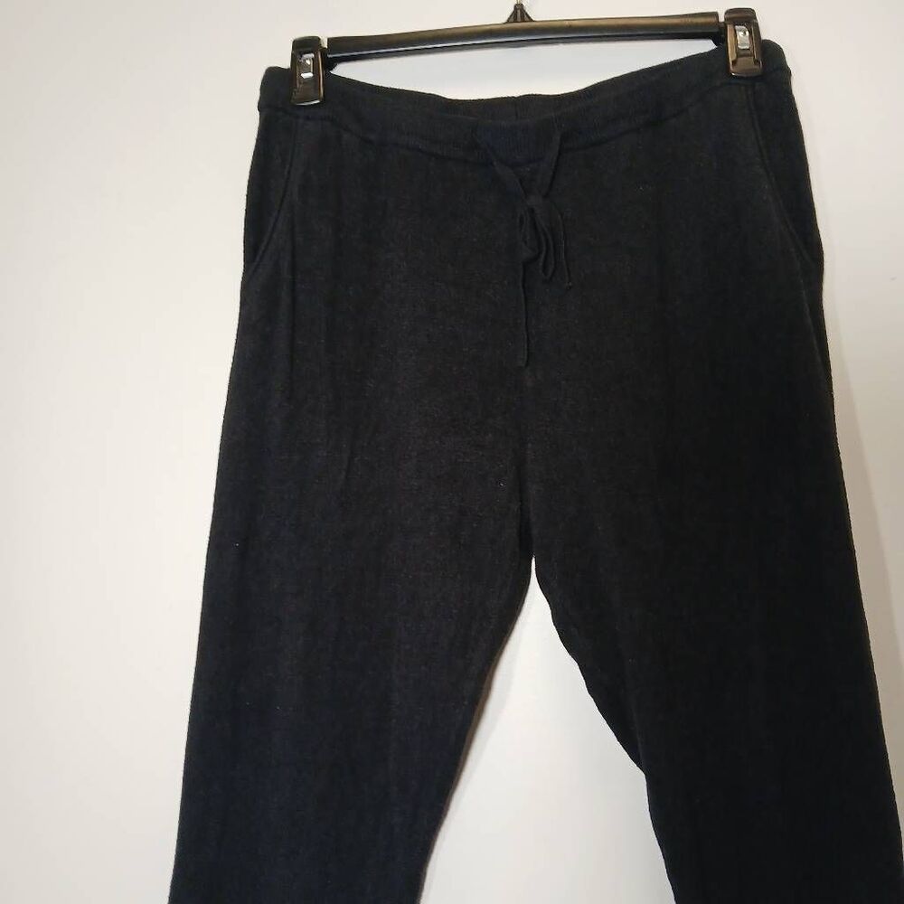 Barefoot dreams womens large. Sweatpants cozy chic black soft cropped - Picture 4 of 8